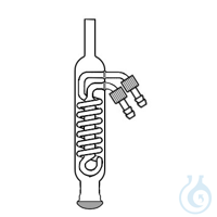 Refrigerante di Dimroth 400mm g.s. inferiore maschio GS35/20 con portagomma GL Refrigerante di...